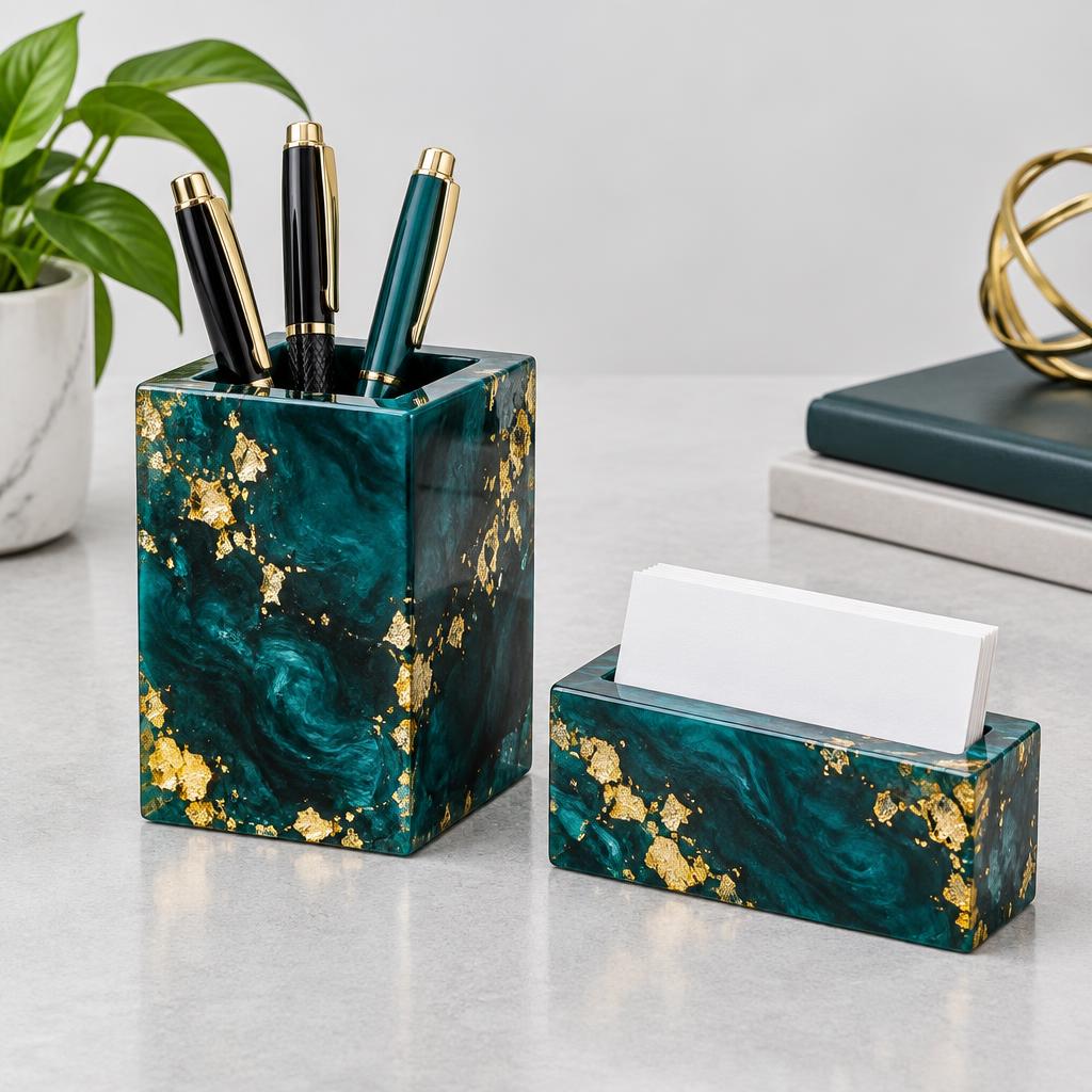 Executive Resin Desk Set